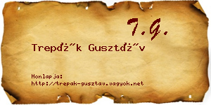 Trepák Gusztáv névjegykártya
