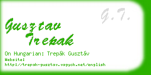 gusztav trepak business card