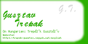 gusztav trepak business card